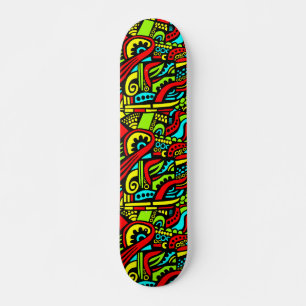 Cartoon Abstract Skateboard