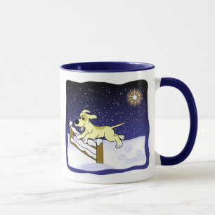 Cartoon Agility Dog Christmas Mug