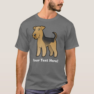 Cartoon Airedale Terrier / Welsh Terrier T-Shirt
