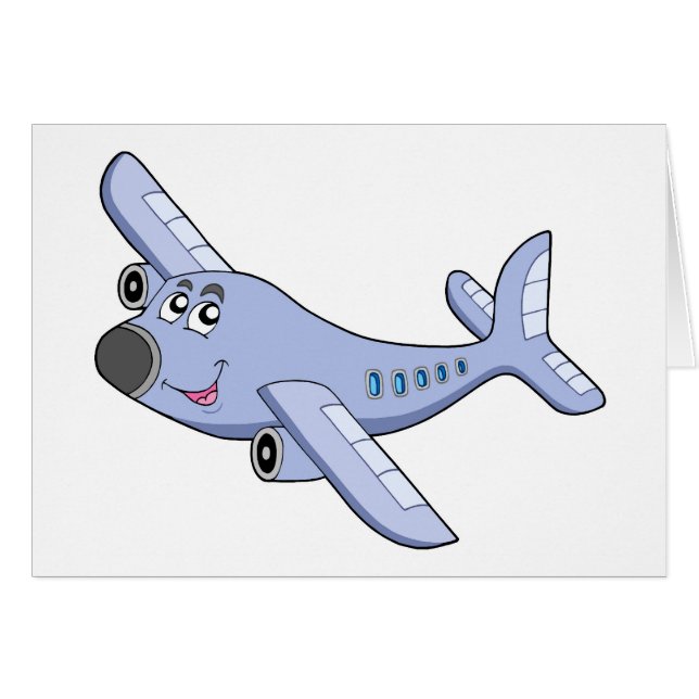 Cartoon airplane (Front Horizontal)