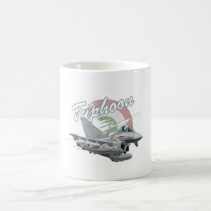 Cartoon airplane coffee mug