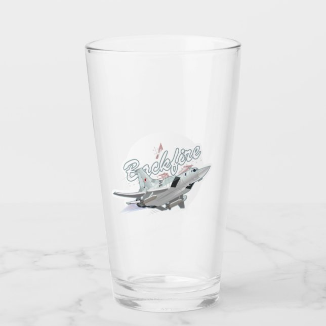 Cartoon airplane glass (Front)