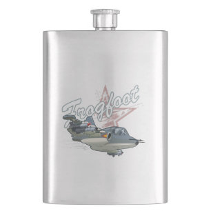 Cartoon airplane hip flask