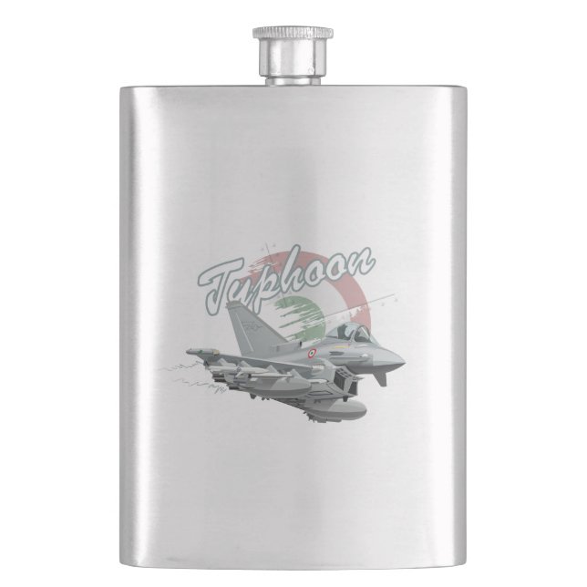 Cartoon airplane hip flask (Front)
