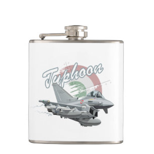 Cartoon airplane hip flask