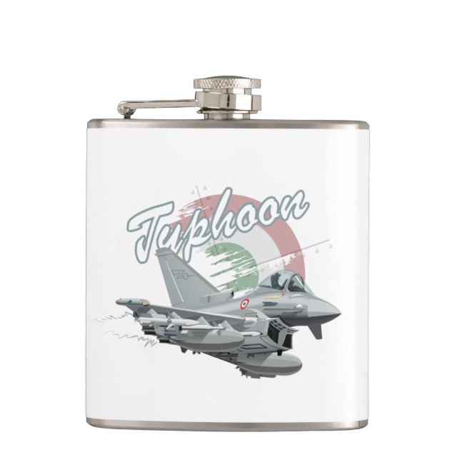 Cartoon airplane hip flask (Front)