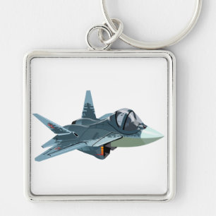 Cartoon airplane keychain