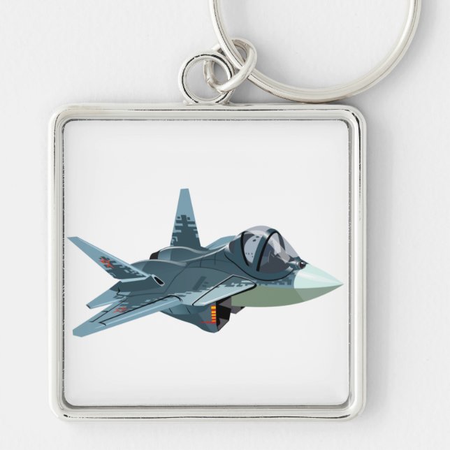 Cartoon airplane keychain (Front)