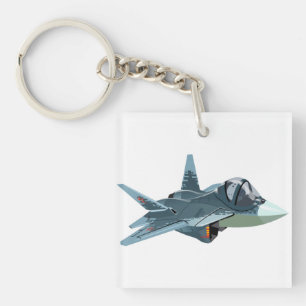 Cartoon airplane keychain