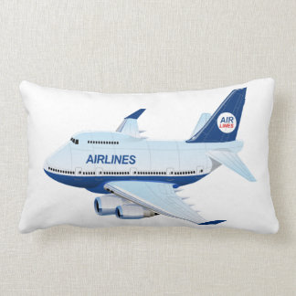 Cartoon airplane lumbar pillow