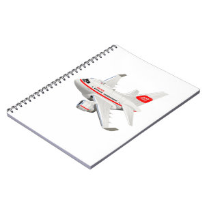 Cartoon airplane notebook