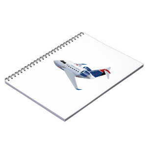 Cartoon airplane notebook