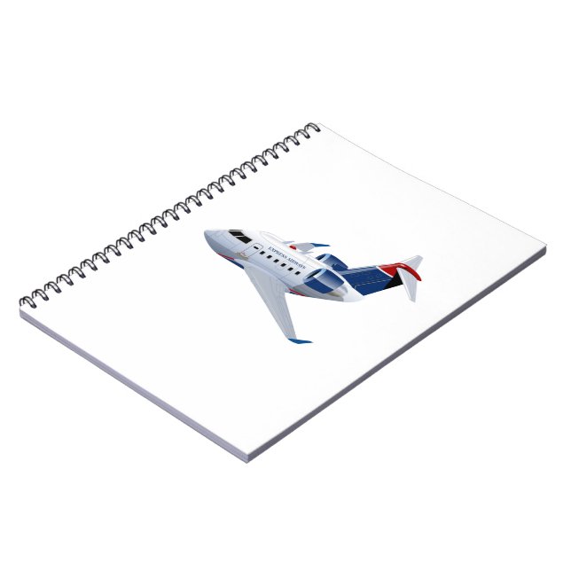 Cartoon airplane notebook (Left Side)