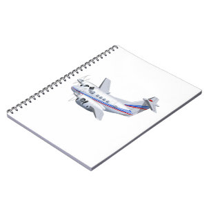 Cartoon airplane notebook