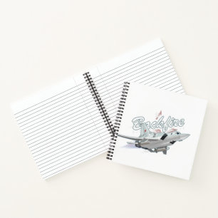 Cartoon airplane notebook