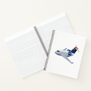 Cartoon airplane notebook