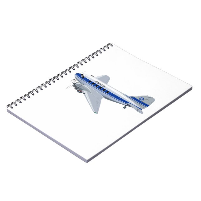 Cartoon airplane notebook (Left Side)