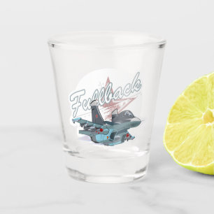 Cartoon airplane shot glass