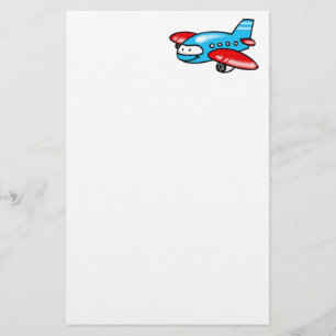 cartoon airplane stationery