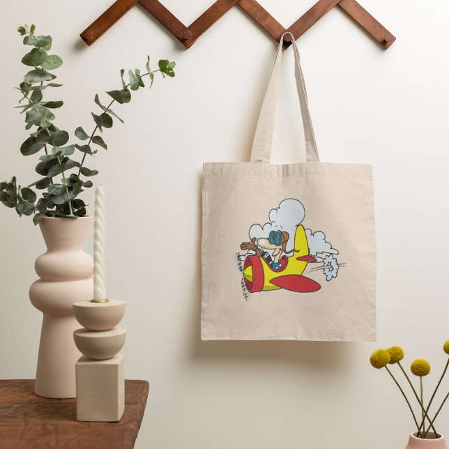 Cartoon Airplane Tote Bag (Creator Uploaded)