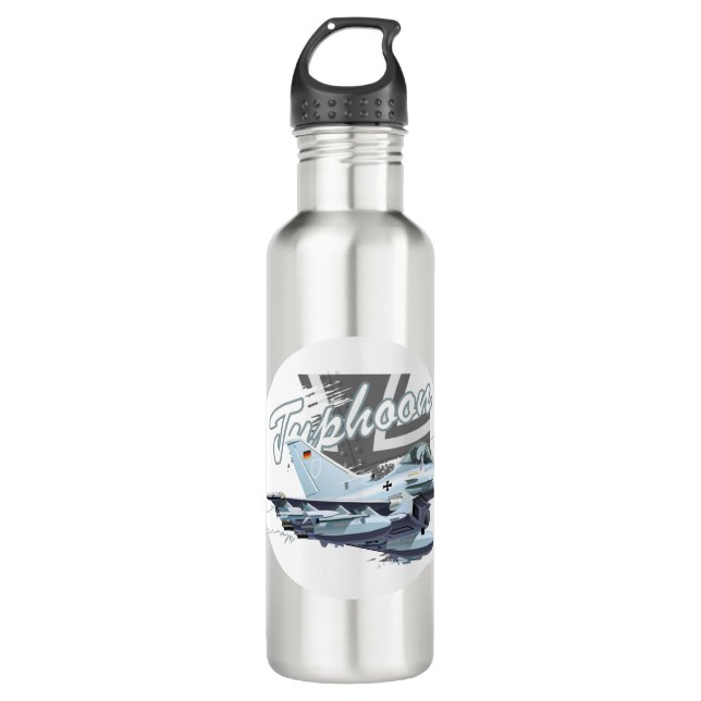 Cartoon airplanes stainless steel water bottle (Front)
