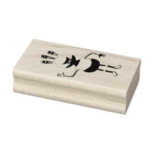 Cartoon Alien Rubber Stamp