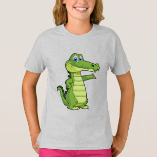 Cartoon Alligator Background T-Shirt