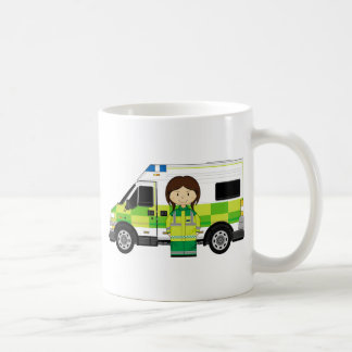 Cartoon Ambulance and EMT Coffee Mug