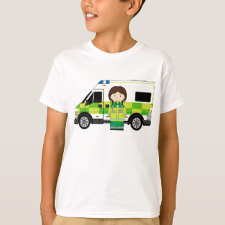 Cartoon Ambulance and EMT T-Shirt