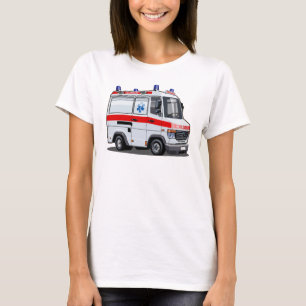 Cartoon Ambulance Car T-Shirt