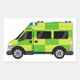 Cartoon Ambulance Sticker