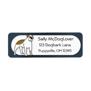 Cartoon American Bulldog