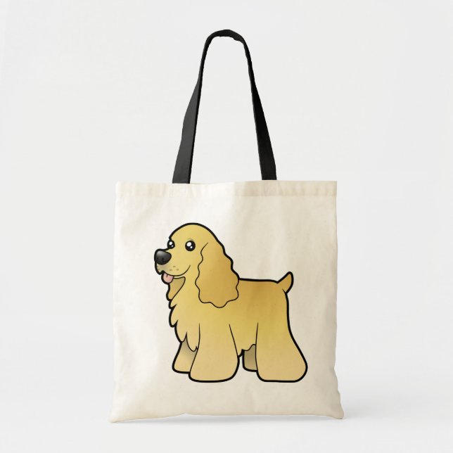 Cartoon American Cocker Spaniel Tote Bag (Front)