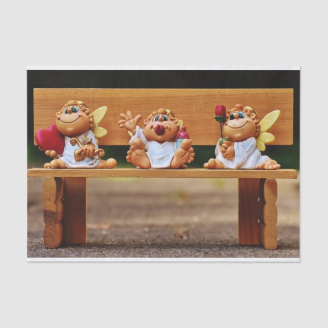 cartoon angels tissue paper (Front)