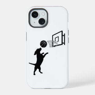 Cartoon Animal Basketball iPhone 15 Case