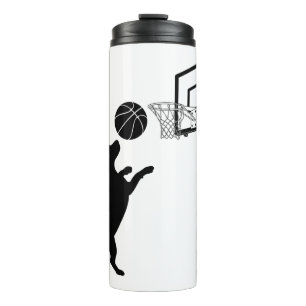 Cartoon Animal Basketball Thermal Tumbler