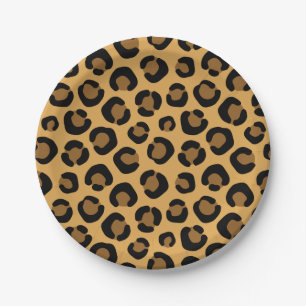 Cartoon Animal Texture Paper Plate