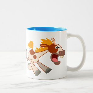 Cartoon animé Pinto Horse Mug