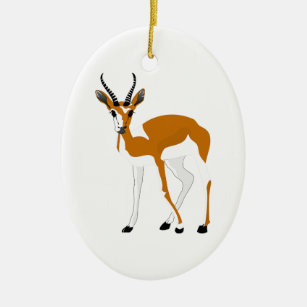 Cartoon Antelope Ceramic Ornament
