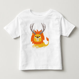 Cartoon Antlered Lion children T-shirt