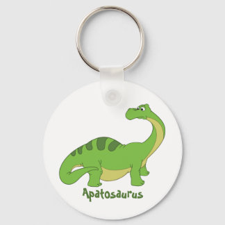 Cartoon Apatosaurus Keychain