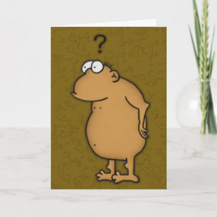 Cartoon Ape Greeting Card