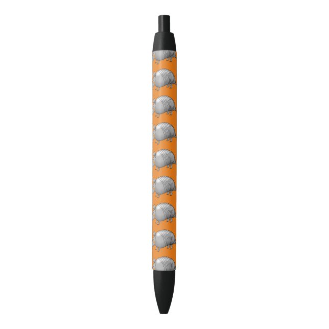 cartoon armadillo black ink pen (Front Vertical)