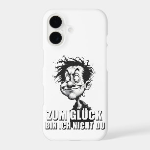 Cartoon Art with “Lucky I'm Not You” Quote