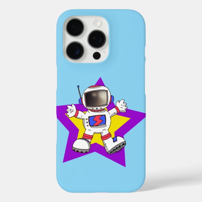 Cartoon Astronaut in Star Design Case-Mate iPhone Case (Back)