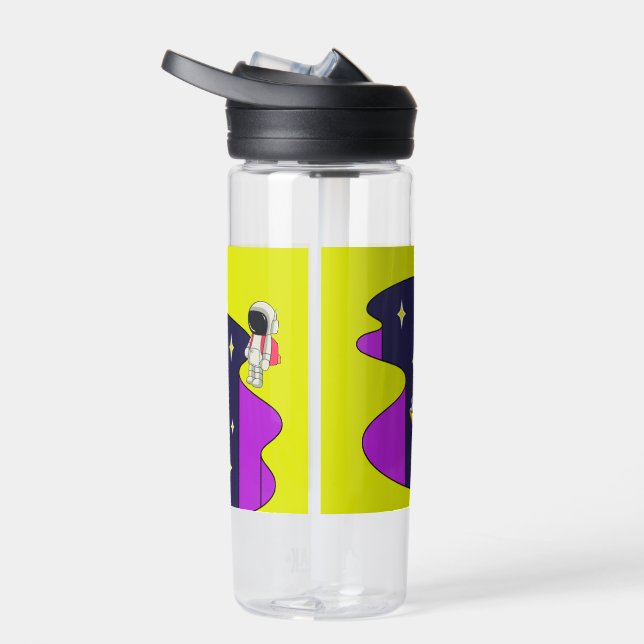 Cartoon Astronauts on a water bottle (Right)