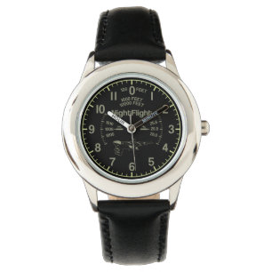Cartoon B-52 Round Clock Watch