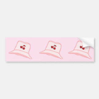 Cartoon Baby Pink Coquette Cherry Bucket Hat Bumper Sticker