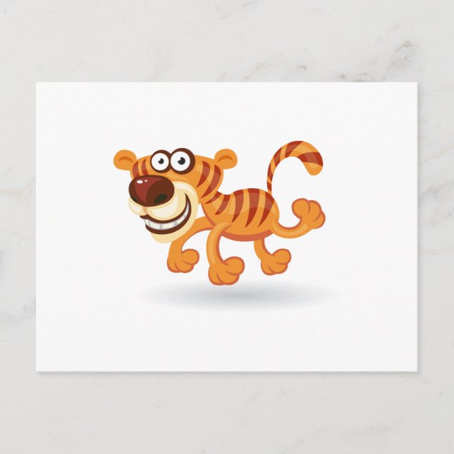 Cartoon baby tiger postcard (Front)