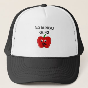 Cartoon Back To School Apple Trucker Hat